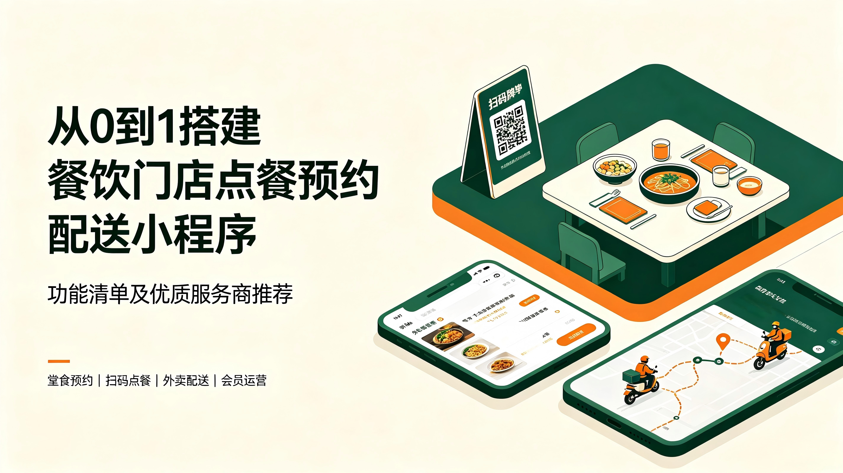 2026从0到1搭建餐饮门店点餐预约配送小程序：功能清单及优质服务商推荐